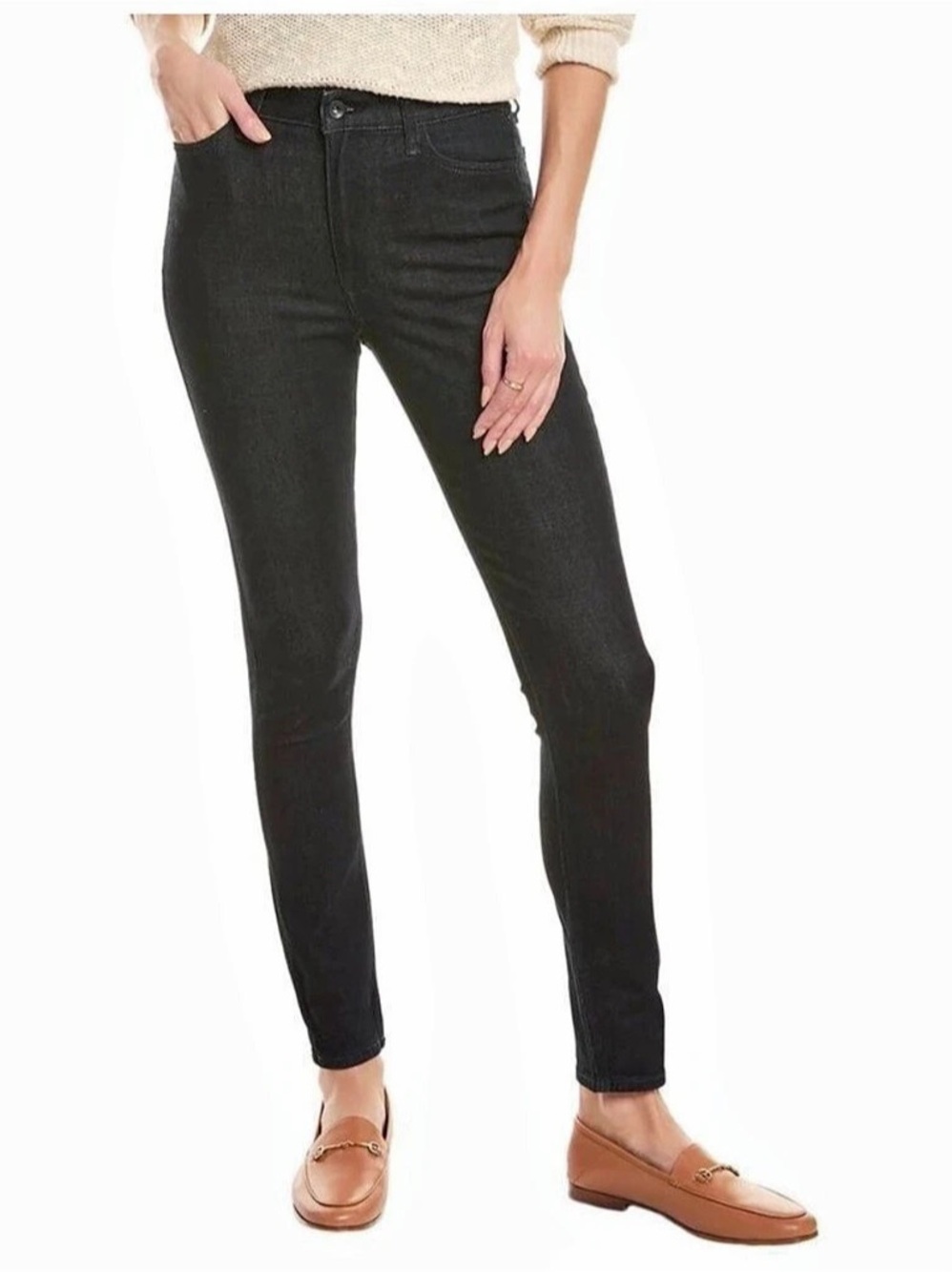 rag & bone Tina High- Rise Skinny Jeans
in Black Waist 28 Like New